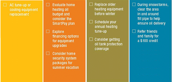 Home comfort checklist 