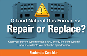 Repair or replace furnace infographic